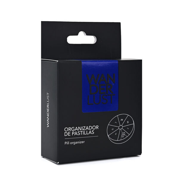 Organizador de pildoras redondo Wanderlust7,7x3