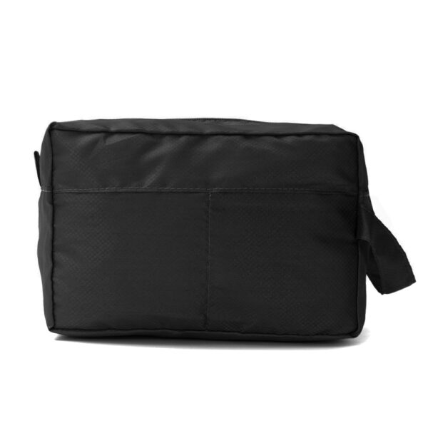 Neceser Viaje Wanderlust Valija Bolso Organizador Nylon Color Negro Diseño De La Tela Lisa