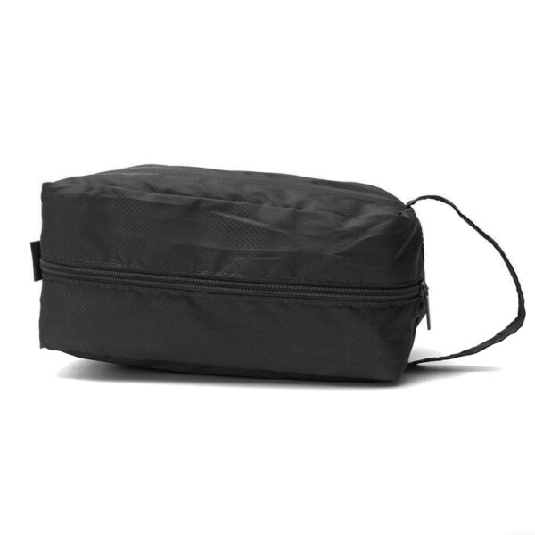 Neceser Viaje Wanderlust Valija Bolso Organizador Nylon Color Negro Diseño De La Tela Lisa