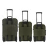 Set  Valijas CHECK IN  Soft Militar con 2 ruedas tractor traseras, expandible, cerradura de combina