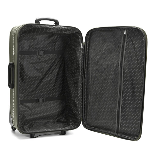 Set  Valijas CHECK IN  Soft Militar con 2 ruedas tractor traseras, expandible, cerradura de combina