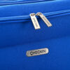 Valijas 28 CHECK IN  Soft Azul Francia con 2 ruedas tractor traseras, expandible, cerradura de co 28 pul