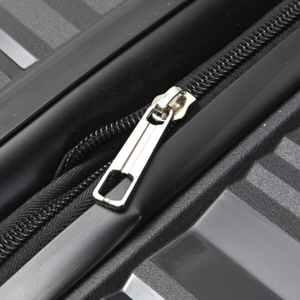 Set Valijas Rígidas Skora Negro x3 | 20" 24" 28" Expandible Doble Rueda Fija + Cerradura