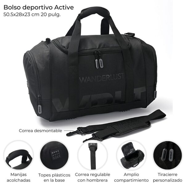 Bolso deportivo Active 50.5x28x23 cm 20 pulg.