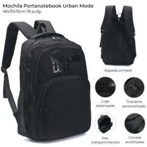 Mochila Portanotebook Urban Mode 18 pulg