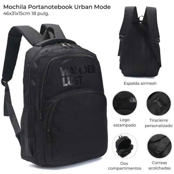 Mochila Portanotebook Urban Mode 18 pulg
