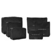 Set Organizador de Ropa Wanderlust Negro (6 Piezas): Empaca Inteligente, Viaja Ligero