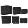 Set Organizador de Ropa Wanderlust Negro (6 Piezas): Empaca Inteligente, Viaja Ligero