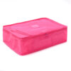 Set Organizador de Ropa  Wanderlust Fucsia x 6 piezas de diferentes tamaños con cierre