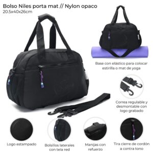 Bolso Niles porta mat 20.5x40x26cm