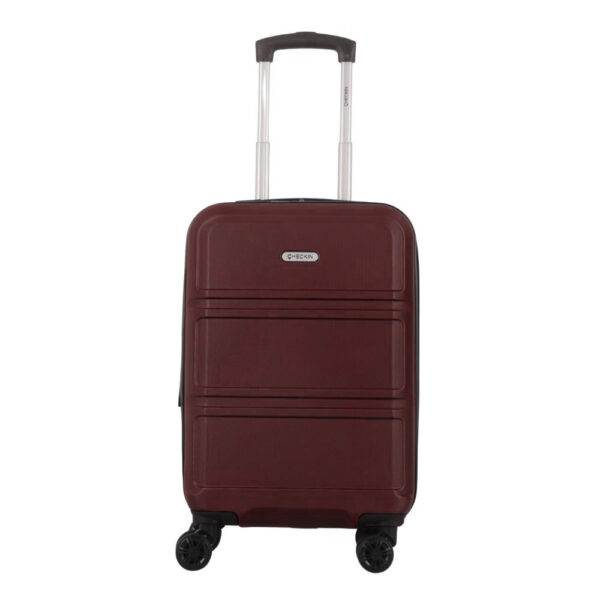 Descripción Larga:  Valija Rígida CHECK IN Bordeaux 20 Pulgadas: Resistencia, Agilidad y Elegancia para tus Viajes