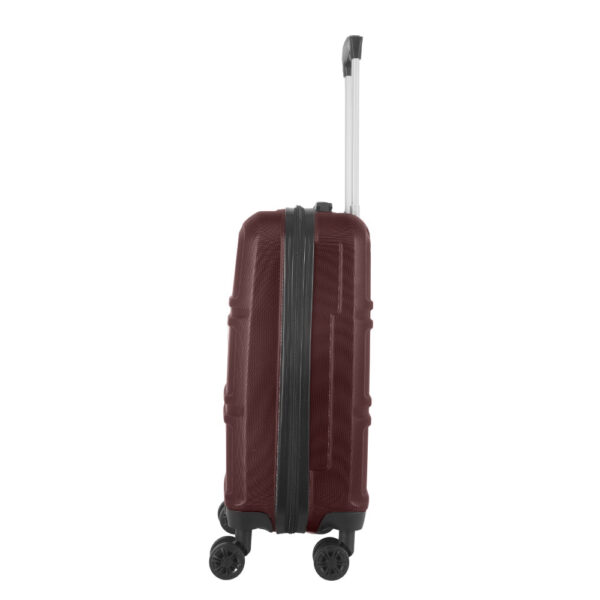 Descripción Larga:  Valija Rígida CHECK IN Bordeaux 20 Pulgadas: Resistencia, Agilidad y Elegancia para tus Viajes