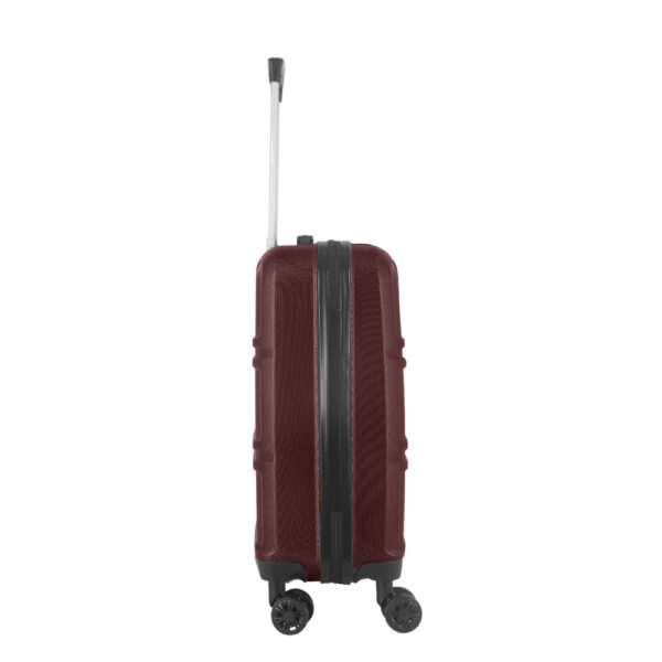 Descripción Larga:  Valija Rígida CHECK IN Bordeaux 20 Pulgadas: Resistencia, Agilidad y Elegancia para tus Viajes