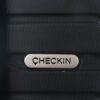 Valijas HARD CHECK IN  Negro 20 pulg  4 ruedas dobles y manija metalica extensible