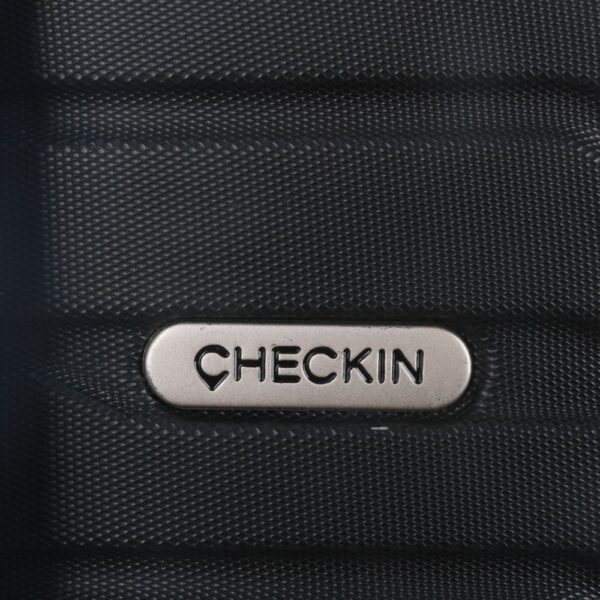 Valijas HARD CHECK IN  Negro 20 pulg  4 ruedas dobles y manija metalica extensible
