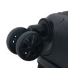 Valijas HARD CHECK IN  Negro 20 pulg  4 ruedas dobles y manija metalica extensible