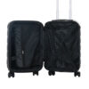 Valijas HARD CHECK IN  Negro 20 pulg  4 ruedas dobles y manija metalica extensible