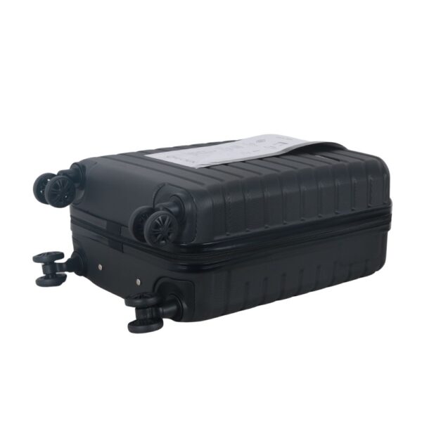 Valijas HARD CHECK IN  Negro 20 pulg  4 ruedas dobles y manija metalica extensible
