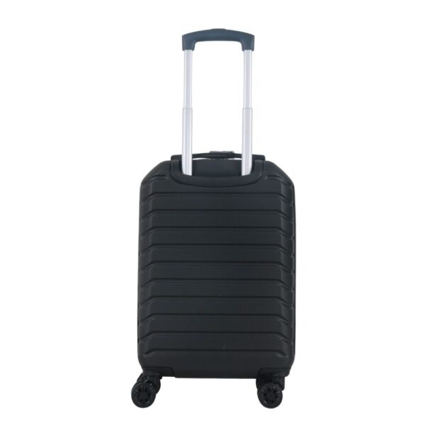 Valijas HARD CHECK IN  Negro 20 pulg  4 ruedas dobles y manija metalica extensible